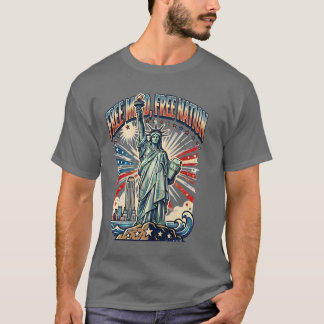 Freier Geist Freie Nation Design T-Shirt