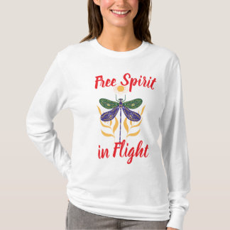 Freier Geist im T - Shirt von Frauen - Schmetterli