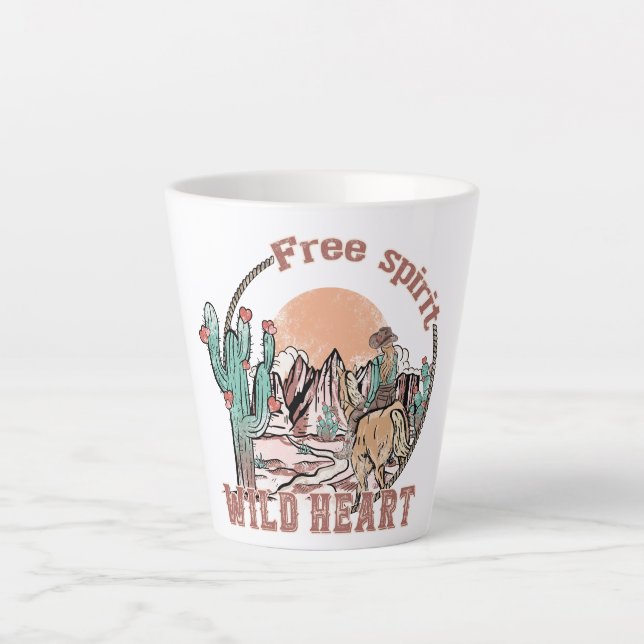 Freier Geist, Wildes Herz Milchtasse (Vorderseite)