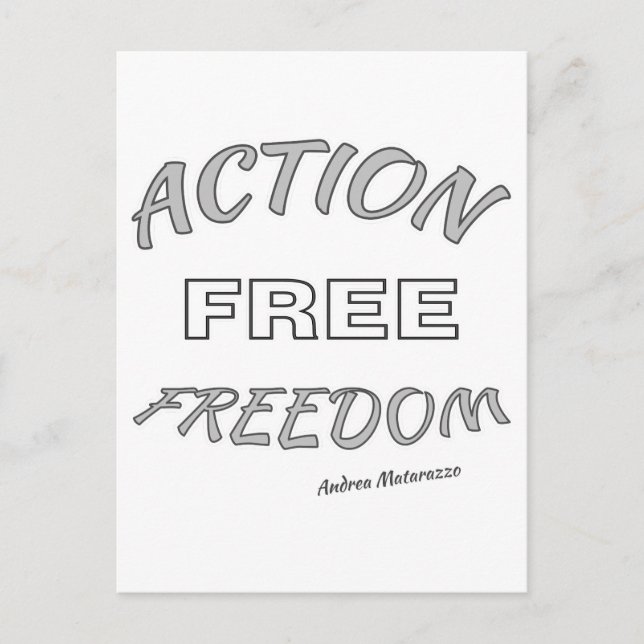 Freier Handlungsspielraum Postkarte (Vorderseite)