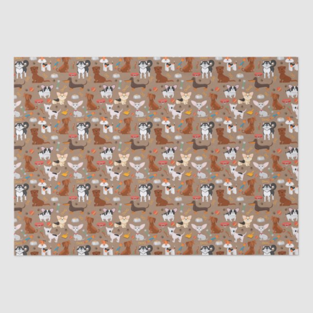 Freier Hund Designer Geschenkpapier - Geschenke Seidenpapier (Vorderseite)