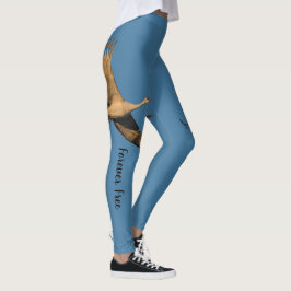 Freier Kran im Flug personalisieren Text Leggings