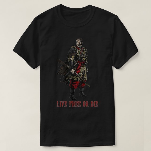 Freier oder Die Kosaken-Krieger T-Shirt (Design vorne)