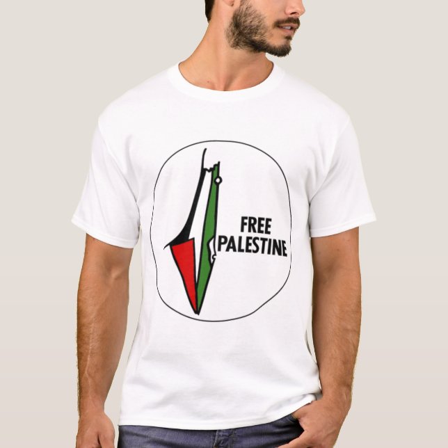 Freier Palästina-Kreis T-Shirt (Vorderseite)