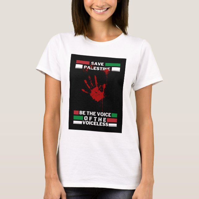 Freier palästinensischer T - Shirt | Gaza gerettet (Vorderseite)