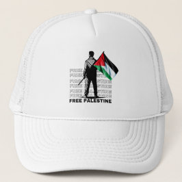 FREIER PALESTINE WHITE Trucker Hat Truckerkappe