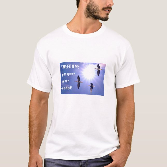 Freier Reisepass (leichter T - Shirt) T-Shirt (Vorderseite)