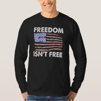 Freier Schutz für amerikanische Flaggen Veteranen T-Shirt