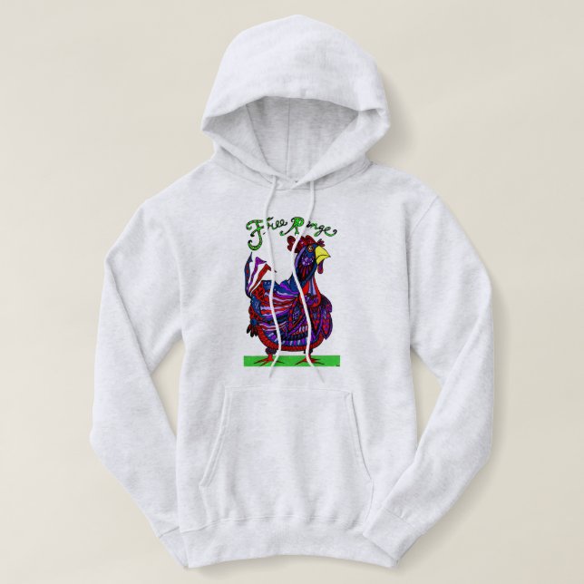 Freier Strecken-HahnHoodie Hoodie (Design vorne)