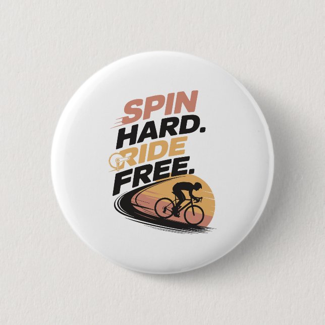 Freier T - Shirt zum Radfahren Button (Vorderseite)