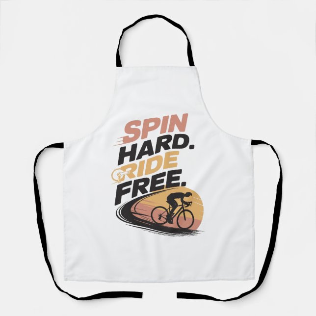 Freier T - Shirt zum Radfahren Schürze (Vorderseite)