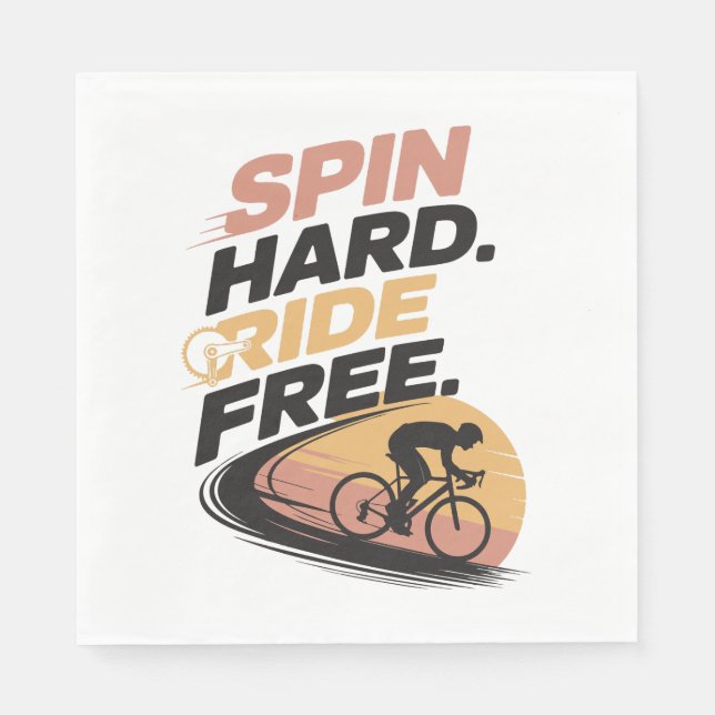 Freier T - Shirt zum Radfahren Serviette (Vorderseite)