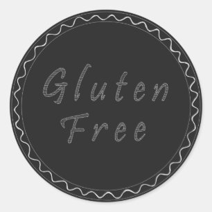 Freier Tafelaufkleber des Glutens Runder Aufkleber