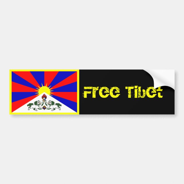 Freier Tibet-Autoaufkleber Autoaufkleber (Vorne)