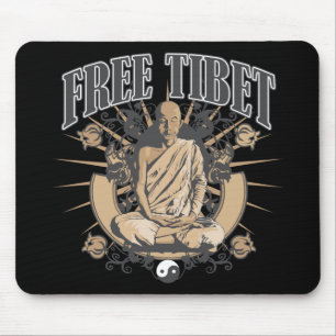 Freier Tibet-Mönch Mousepad