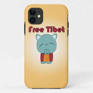 Freier Tibet niedlicher Kitty iPhone Fall 11 Hülle