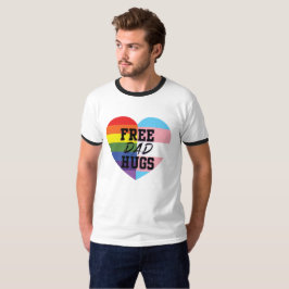 Freier Vater umarmt Zwei-Ton Shirt