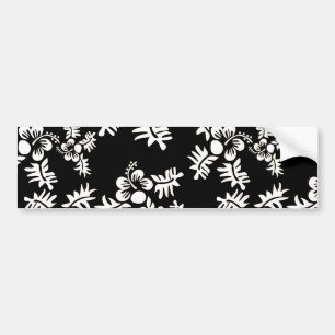 Freier Vektor Nahtlose Blume Muster3 Schwarz-weiß Autoaufkleber