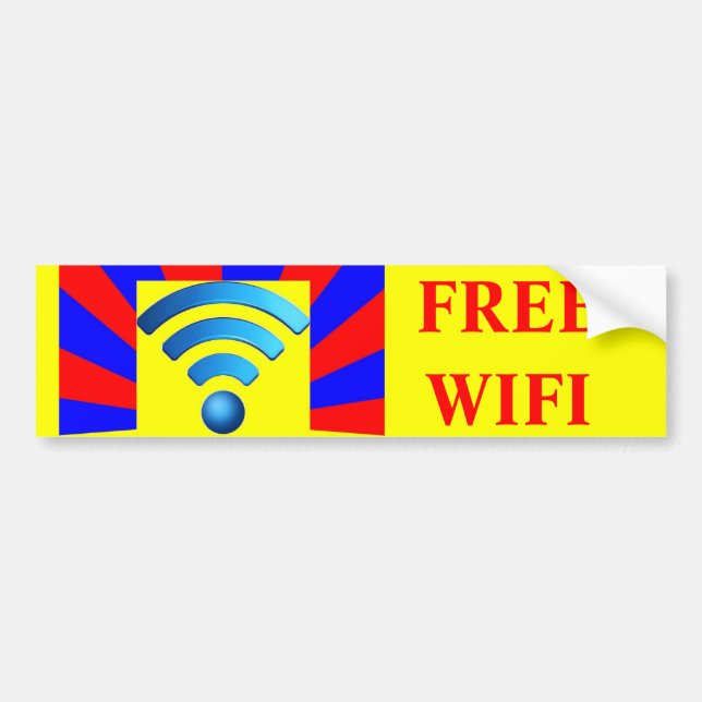 Freier Wifi Autoaufkleber (Vorne)