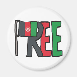 Freies Afghanistan Magnet