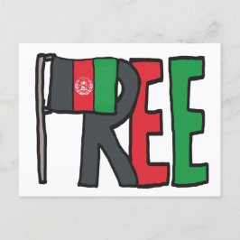 Freies Afghanistan Postkarte