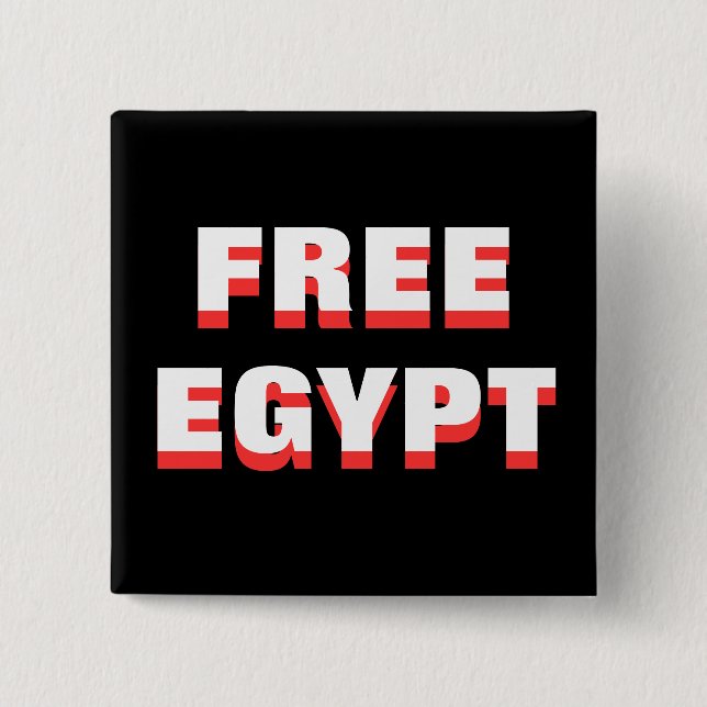 FREIES ÄGYPTEN BUTTON (Vorderseite)