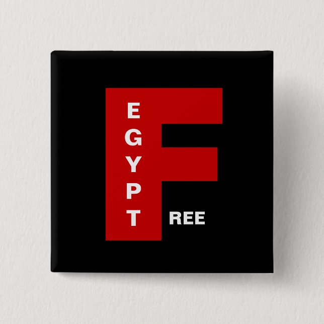 FREIES ÄGYPTEN BUTTON (Vorderseite)
