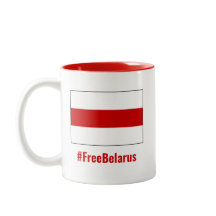 Freies Belarus - Englisch - Weißes Weißes Flag