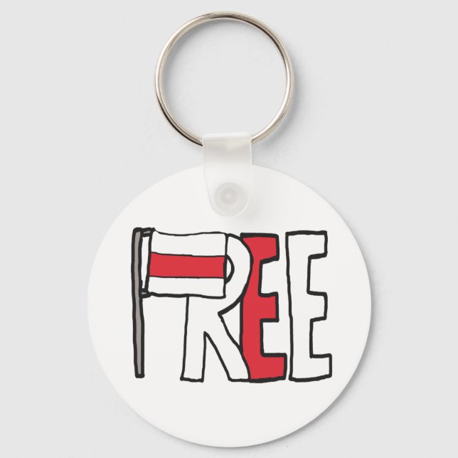 Freies Belarus Schlüsselanhänger (Vorderseite)