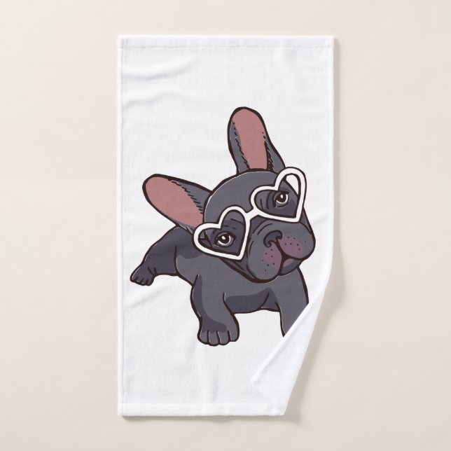 Freies Bulldoggebad Handtuch. Handtuch (Handtuch)