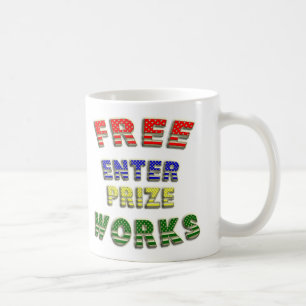 Freies Enterprize BEARBEITET Tassen
