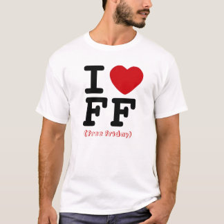 Freies Freitag-Herz-Shirt T-Shirt