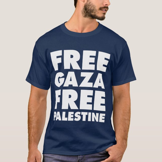 FREIES GAZA, FREIES PALÄSTINA T-Shirt (Vorderseite)