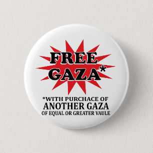 FREIES GAZA - lustiges Remake Button