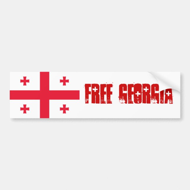 FREIES GEORGIA AUTOAUFKLEBER (Vorne)