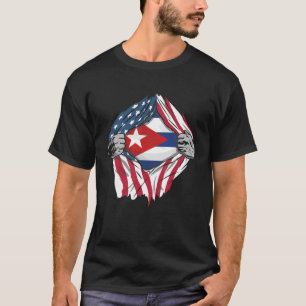 Freies Kuba Amerikanische Flagge Kuba-Flagge-Desig T-Shirt
