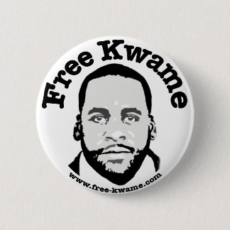 "Freies Kwame" Stoßknopf Button