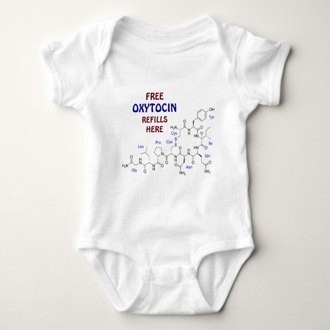 Freies Oxytocin füllt hier Baby Strampler (Vorderseite)