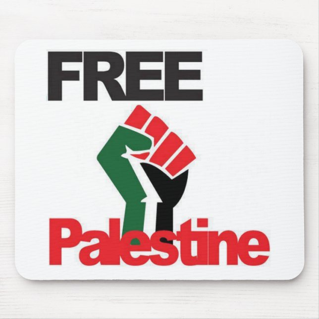 Freies Palästina - فلسطينعلم - palästinensische Mousepad (Vorne)