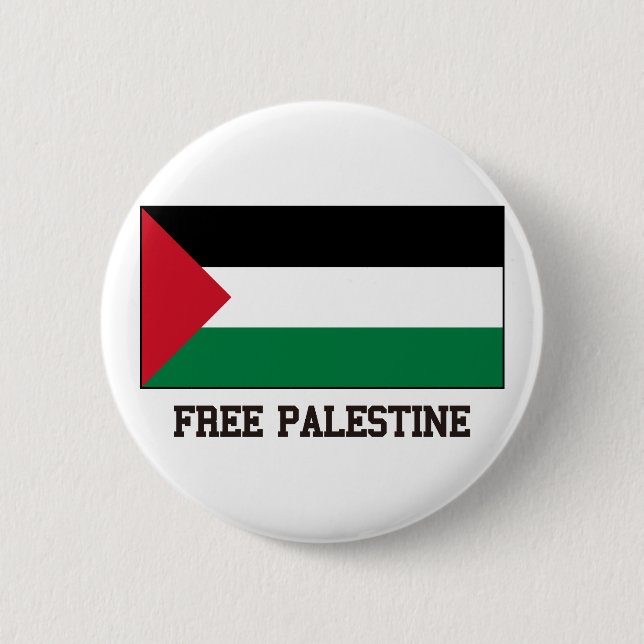 Freies Palästina Button (Vorderseite)