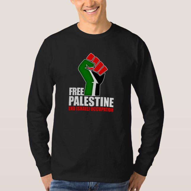 Freies Palästina-Ende israelischer Beruf, T-Shirt (Vorderseite)