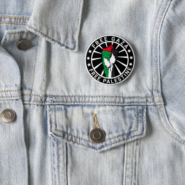 Freies Palästina Gaza - Palästinensische Freiheit Button (Beispiel)