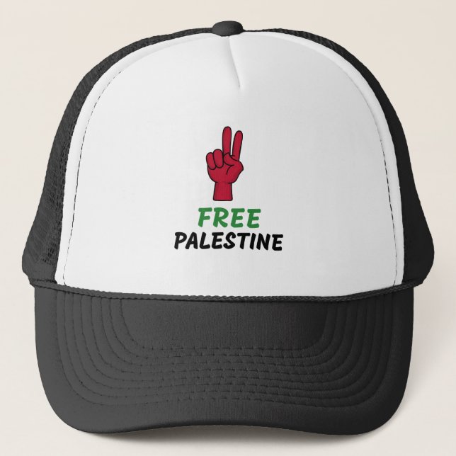 Freies Palästina Gaza - Völkermord Truckerkappe (Vorderseite)