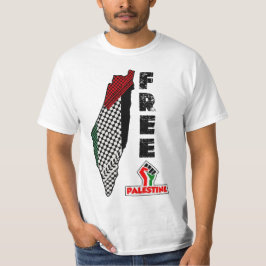 Freies Palästina Keffiyeh Karte Shirt Palästinensi