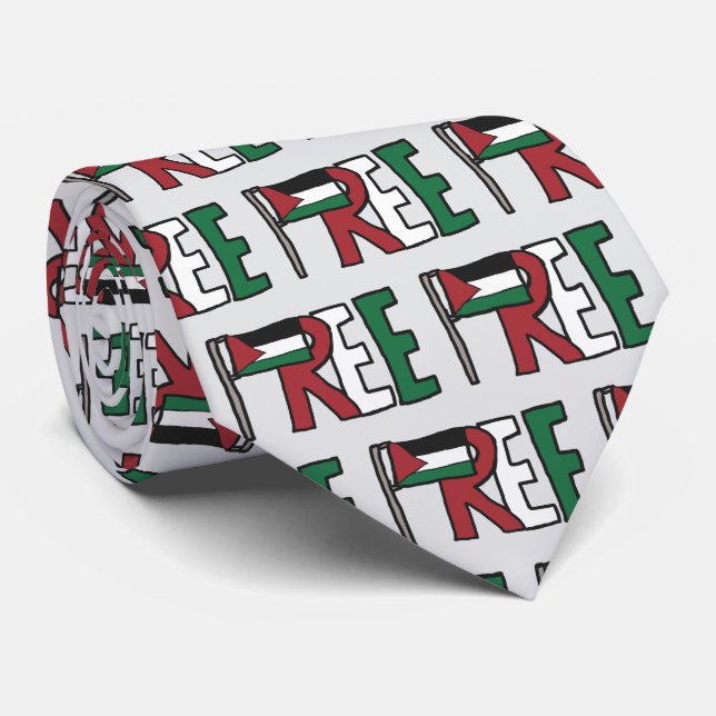 Freies Palästina Krawatte (Gerollt)