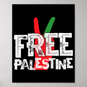 Freies Palästina Palästinensisches Patriotisches W Poster