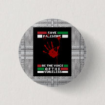 Freies Palästina Pin Button im Palästina-Flaggen-D