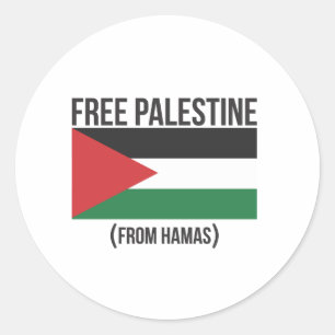 Freies Palästina von Hamas Runder Aufkleber