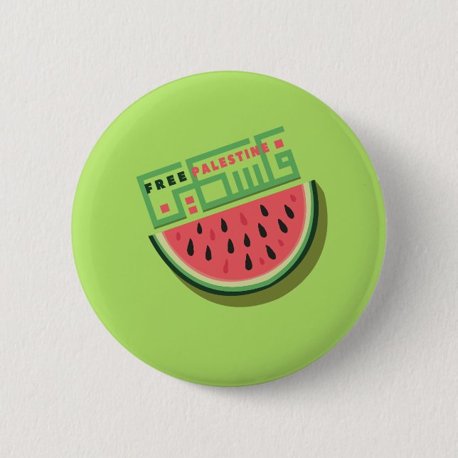 FREIES PALÄSTINA WASSERMELONE BUTTON (Vorderseite)