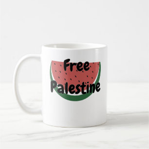 Freies Palästina Wassermelone Friedliches Design Kaffeetasse